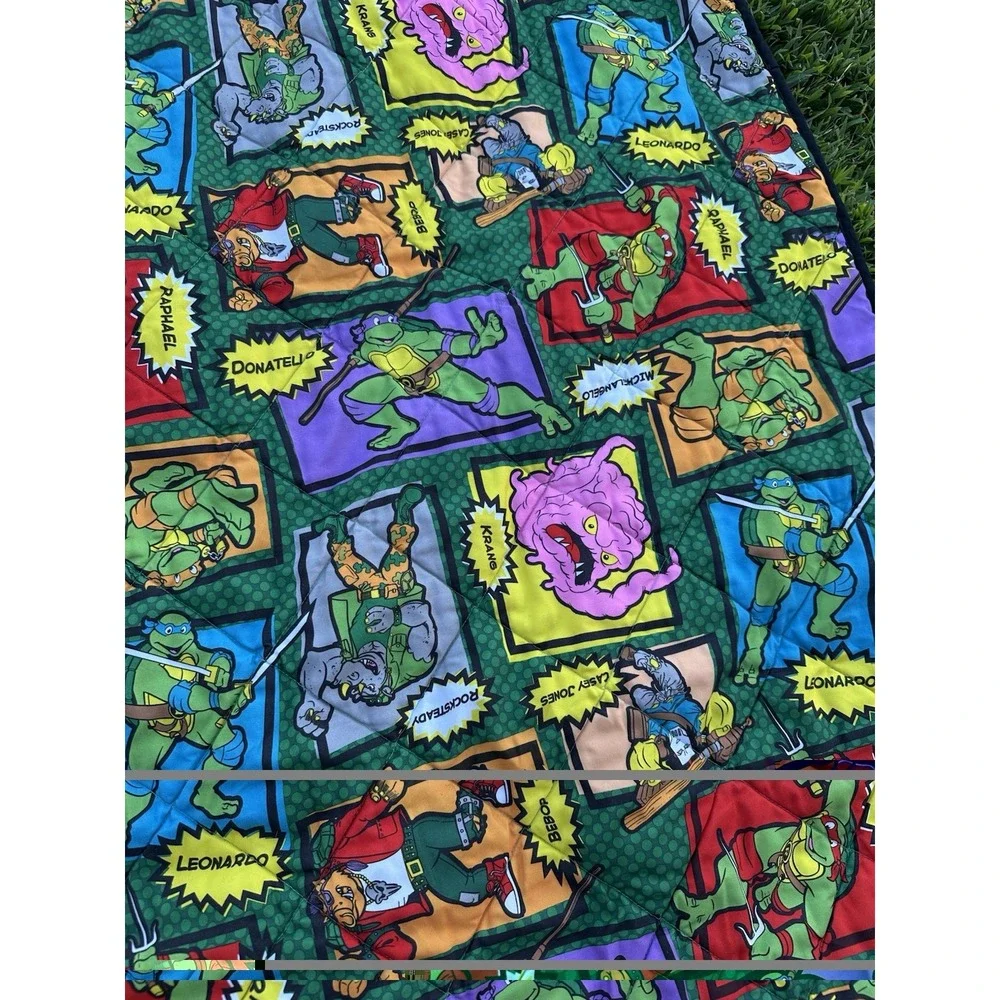 Nickelodeon Teenage Mutant Ninja Turtles TMNT Quilted Bedspread (48